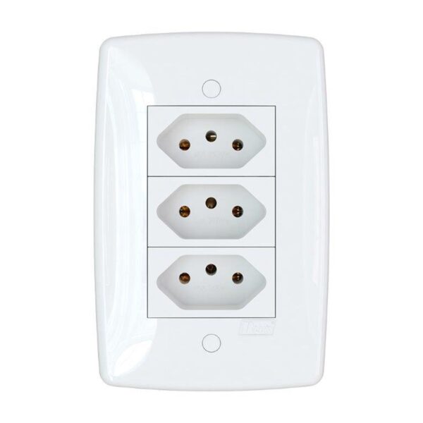 Conjunto 3 Tomadas 2P+T 20A 4×2 Finesse+ B.Lux