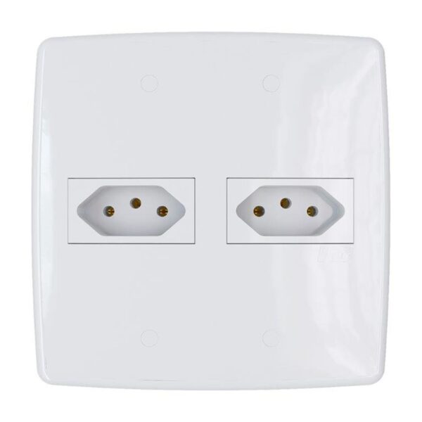 Conjunto 2 Tomadas 2P+T 20A 4×4 Finesse+ B.Lux