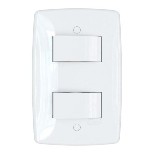 Conjunto 2 Interruptores Simples 4×2 Finesse Plus B.Lux