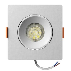 Spot LED de Embutir Easy Decor Quadrado Branco 7W Bivolt Bronzearte
