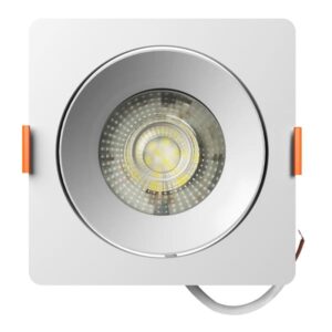 Spot LED de Embutir Easy Decor Quadrado Branco 12W Bivolt Bronzearte