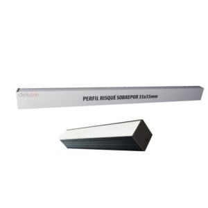 Perfil de Sobrepor 35mm em Alumínio Risqué com 2 Metros Avant