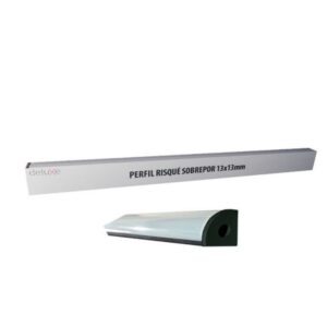 Perfil de Sobrepor 13mm em Alumínio Risqué com 2 Metros Avant