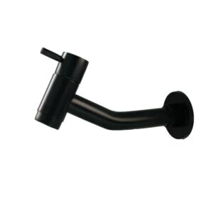 Torneira para Banheiro Parede 1/4V Preto Fosco Realce Junior