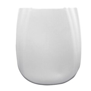 Assento Sanitário Elevado com Tampa 7,5cm PE Quadrado Branco