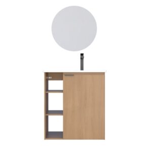 Kit Gabinete para Banheiro Hortensia Jequitiba 62cm Cozimax