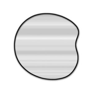 Espelho Line Orgânico 60x60cm Preto Arte Própria