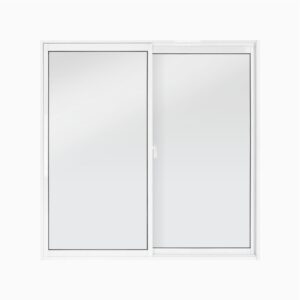 Janela de Correr 2 Folhas sem Grade Alumínio Branco Metalflex Ref.01