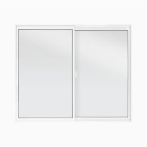 Janela de Correr 2 Folhas sem Grade Alumínio Branco Metalflex