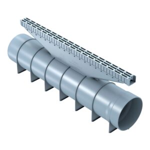 Canal com Grelha Ucan Polipropileno Cinza 3x50x19,5cm Odem