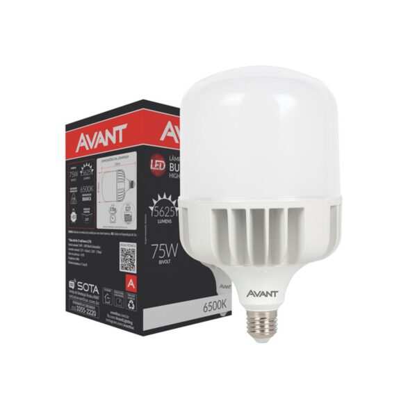 Lâmpada LED Alta Potência HP Luz Branca E27 Bivolt Avant