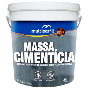 Massa Cimentícia para Juntas de Placas Cimentícia 3,6L Multiperfil