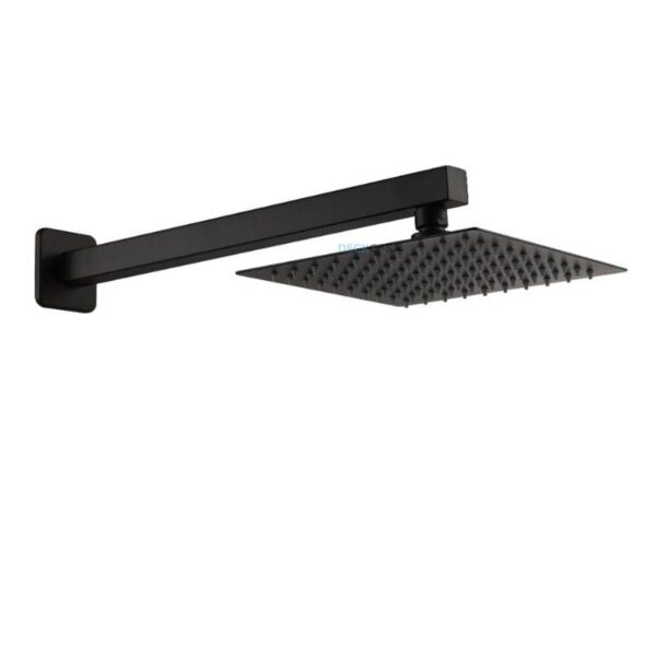 Chuveiro Quadrado Preto Parede 20×20 Deckcasa