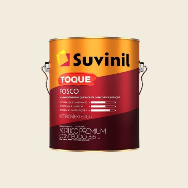 Tinta Premium Acrílica Fosco Toque Branco 3,6L Suvinil