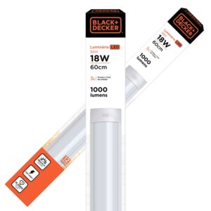 Luminária LED de Sobrepor Slim Branca Bivolt Black&Decker