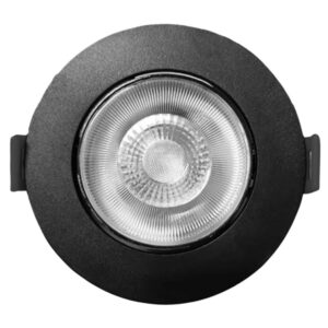 Spot LED de Embutir Eco Redondo Preto 5W Bivolt Black&Decker