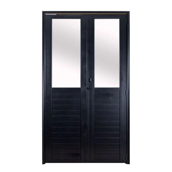Porta Camarão Lambril Vidro Boreal Alumínio Preto 210x70cm Proex