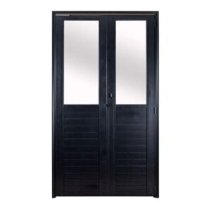 Porta Camarão Lambril Vidro Boreal Alumínio Preto 210x80cm Proex