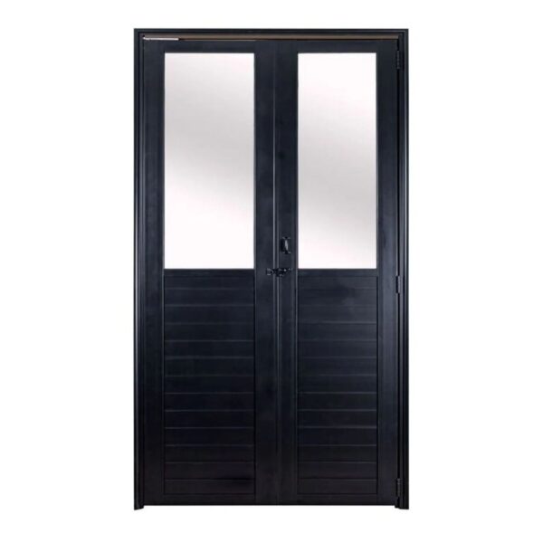 Porta Camarão Lambril Vidro Boreal Alumínio Preto 210x80cm Proex