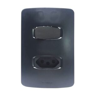 Conjunto Interruptor Simples + Tomada 10A 4×2 Gracia Maxx Alumbra