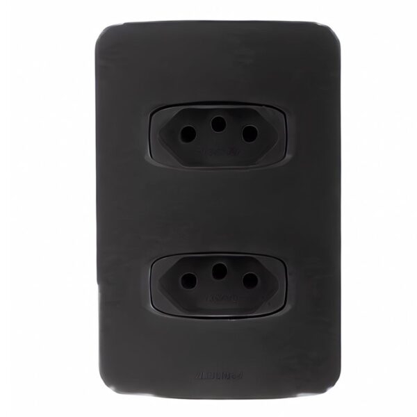 Conjunto 2 Tomadas 2P+T 10A 4×2 Maxx Alumbra