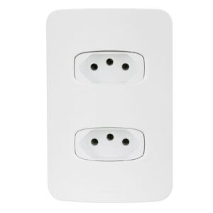 Conjunto 2 Tomadas 2P+T 10A 4×2 Gracia Alumbra