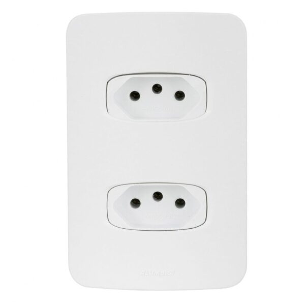 Conjunto 2 Tomadas 2P+T 10A 4×2 Gracia Alumbra