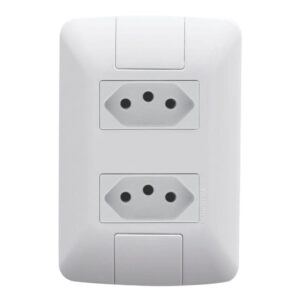 Conjunto 2 Tomadas 2P+T 10A 4×2 Aria Tramontina