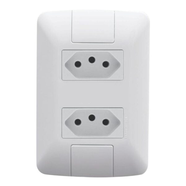 Conjunto 2 Tomadas 2P+T 10A 4×2 Aria Tramontina