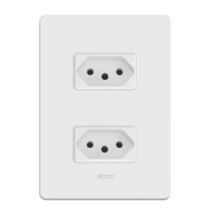 Conjunto 2 Tomadas 2P+T 10A 4×2 Simon 20