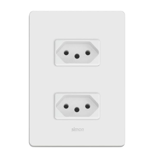 Conjunto 2 Tomadas 2P+T 10A 4×2 Simon 20
