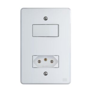 Conjunto Interruptor Simples + Tomada 10A 4×2 Equille Weg