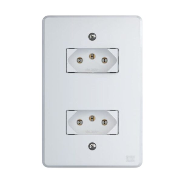 Conjunto 2 Tomadas 2P+T 10A 4×2 Equille Weg