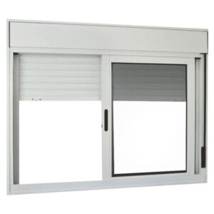 Janela Persiana 2 Folhas Alumínio Branco Lux