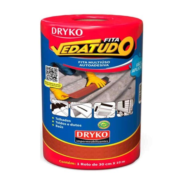 Fita Asfáltica Multiuso Vedatudo Terracota Dryko