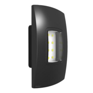 Luminária de Emergência LED Balizador Preto 1W 100 Bivolt Avant