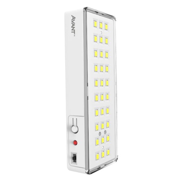 Luminária de Emergência LED Barra Branca 1W 100 Bivolt Avant