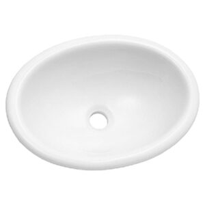 Cuba de Sobrepor Louça Oval IL6600 Branca 44,5x33cm Icasa