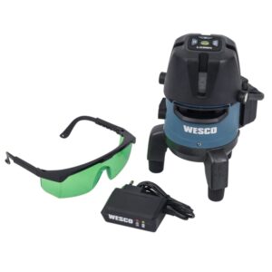 Nível a Laser Verde 10 metros 5 linhas WS8911K c/ Bolsa Wesco
