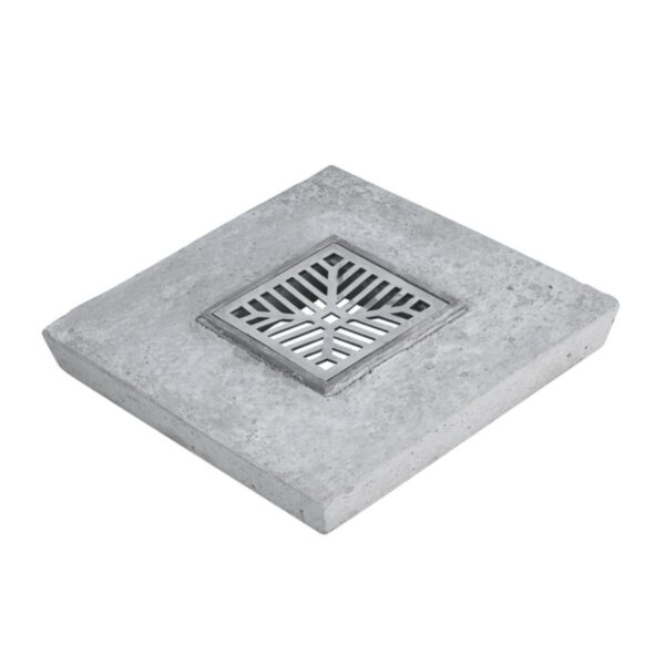 Tampa Concreto com Grelha de Alumínio Brilhante Concrebox