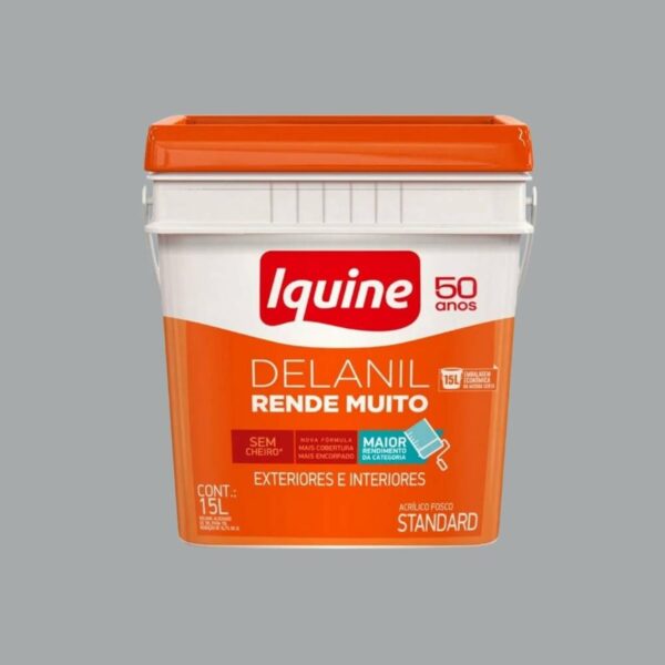 Tinta Standard Acrílica Fosco Delanil 15L Iquine