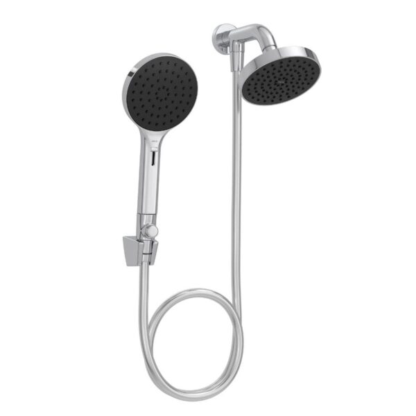 Chuveiro Redondo com Desviador e Gatilho Cromado Flex 126mm Deca