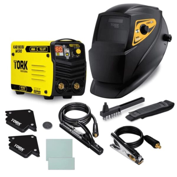 Inversora de Solda 180A Eletrodo/TIG Biv c/Máscara+Acessório SuperTork