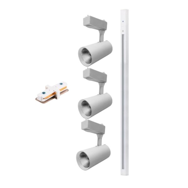 Kit de Trilho LED Branco com 3 Spots 7W Kian