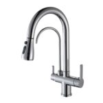 Monocomando para Cozinha Mesa Bica Alta Cromado com Ducha Extensível