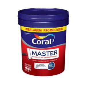 Tinta Premium Acrílica  Fosco Master Branco 20L Coral