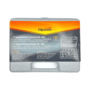 Jogo Cossinete Macho M3-M12 40 Peças Sparta