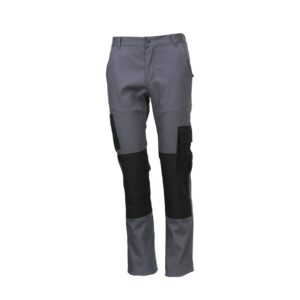 Calça Polycotton 1/2 Elástico Cinza  8113  Amalfis