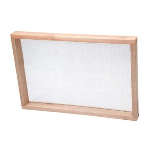 Peneira Retangular Madeira para Areia Malha 8 40x60cm Momfort