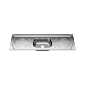 Pia para Cozinha Aço Inox 120x55cm com Cuba Central